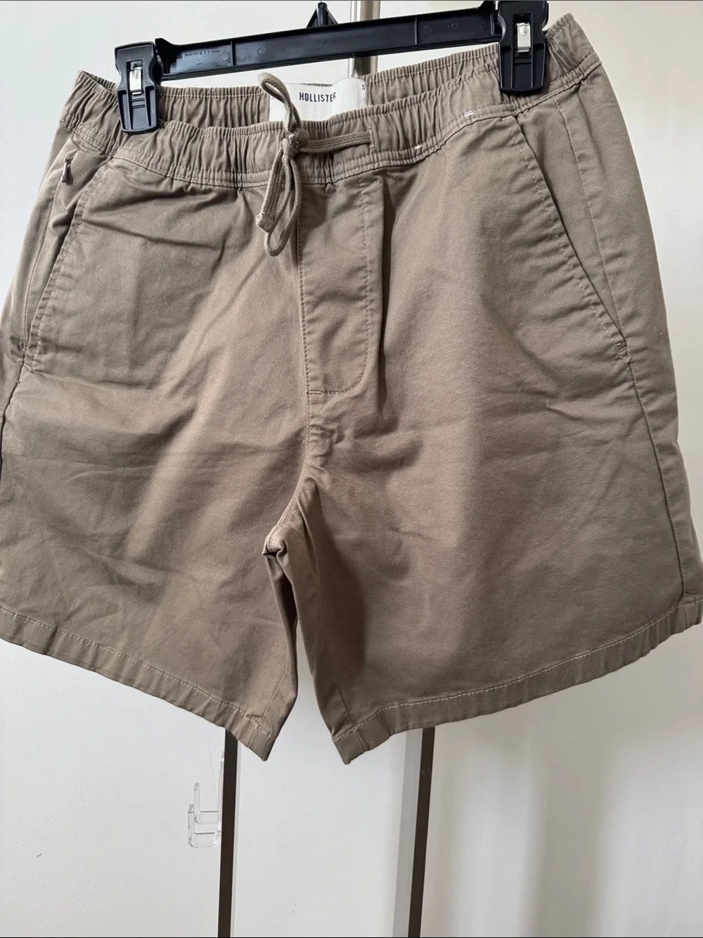 Hollister Men's Drawstring Shorts - Taupe Brown